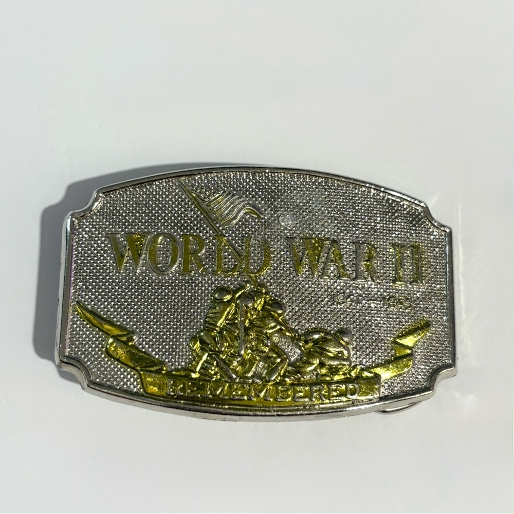 World War 2 Remembered Commemorative Belt Buckle
